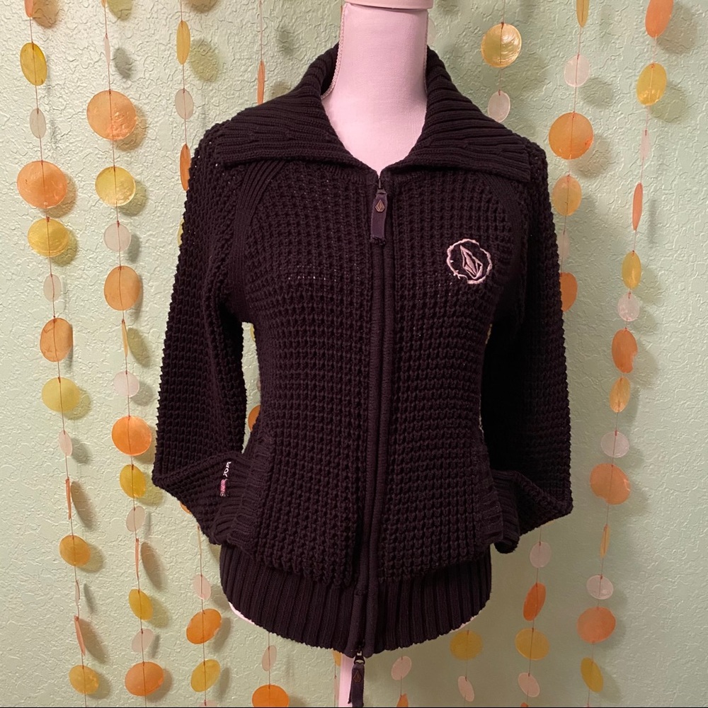 Volcom Knitted Front Zip Sweater